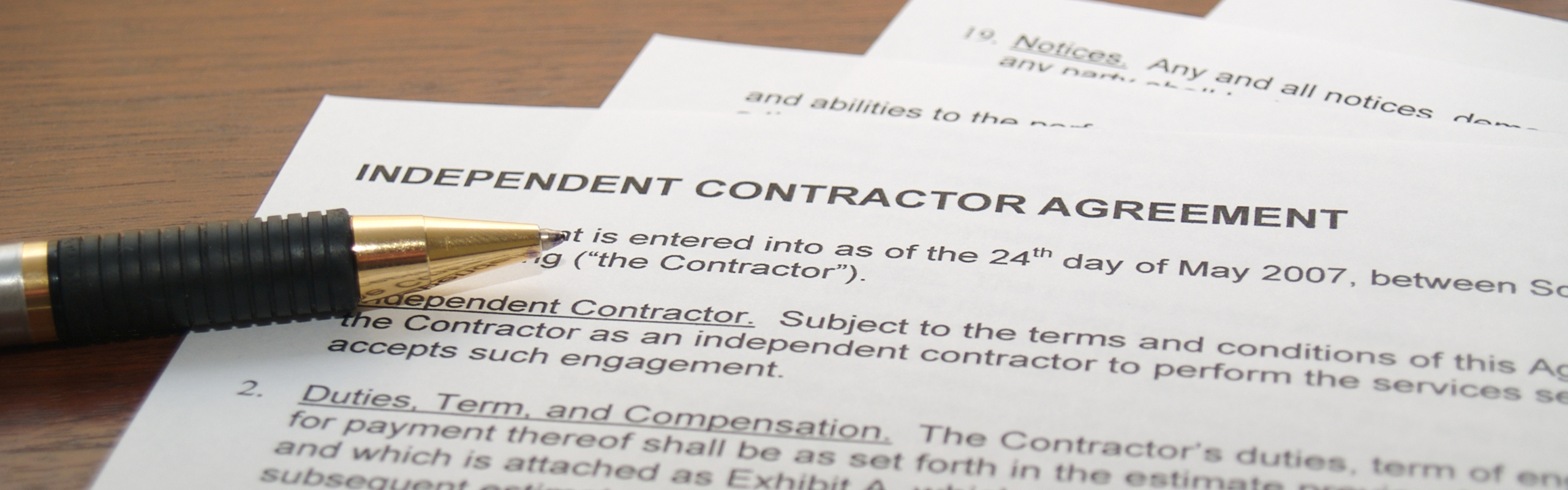 Independent contractor reclassification