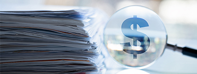 Magnifying Glass and Paper